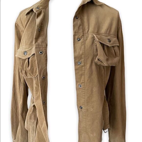 Vintage Max Studio.com Corduroy Belted Jacket Blouse - Picture 9 of 9